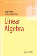 Linear Algebra - Jörg Liesen, Volker Mehrmann (ISBN: 9783319243443)