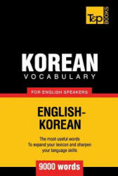 Korean vocabulary for English speakers - 9000 words - Andrey Taranov (ISBN: 9781786165374)