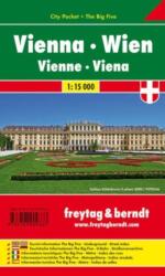 Bécs térkép, 1: 15 000 City Pocket vízhatlan Freytag térkép Bécs várostérkép (ISBN: 9783707909333)