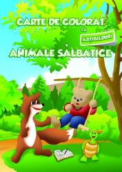 Carte de colorat cu abtibilduri. Animale Salbatice (ISBN: 9786065741454)
