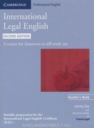 International Legal English Teacher's Book - Jeremy Day (ISBN: 9780521279468)