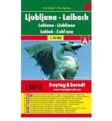 Ljubljana térkép, 1: 10 000 City Pocket vízhatlan Freytag térkép (ISBN: 9783707911701)