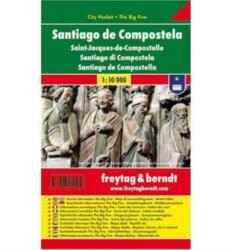 Santiago de Compostela, 1: 10 000 City Pocket vízhatlan Freytag térkép PL 132 CP (ISBN: 9783707911053)