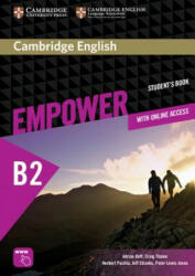 Cambridge English Empower Upper Intermediate Student's Book with Online Assessment and Practice, and Online Workbook - Adrian Doff, Craig Thaine, Herbert Puchta, Jeff Stranks, Peter Lewis-Jones (ISBN: 9781107468757)