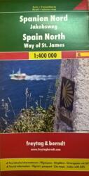 Észak-Spanyolország + Szent Jakab-út térkép (ISBN: 9783707915464)