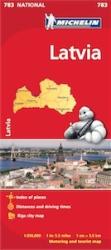 783. Lettország térkép Michelin 1: 350 000 (ISBN: 9782067173941)