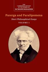 Schopenhauer: Parerga and Paralipomena: Volume 1 (ISBN: 9781316616420)