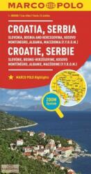 Horvátország, Szerbia és Bosznia-Hercegovina autótérkép - Marco Polo (ISBN: 9783829738347)