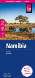 Namibia autós térkép, Namibia térkép Reise 1: 1 200 000 (2015)