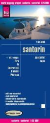 Santorini (Szantorini) autótérkép (2016)