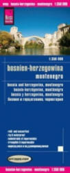 Bosznia-Hercegovina - Montenegro autóstérkép (2016)