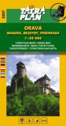 5007. Árvai Magura, Beszkidek turista térkép Tatraplan 1: 50 000 (ISBN: 9788089134236)