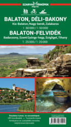Balaton, Balaton-felvidék - turistatérkép-Szarvas (ISBN: 9789639982901)