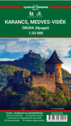 Vízálló Karancs turistatérkép, laminált Karancs-Medves turista térkép (ISBN: 9789639982994)