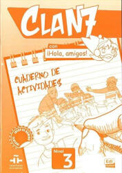 Clan 7 con ¡Hola, amigos! 3 Xeszyt ćwiczeń (ISBN: 9788498486094)