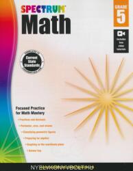 Spectrum Math Workbook, Grade 5 (ISBN: 9781483808734)