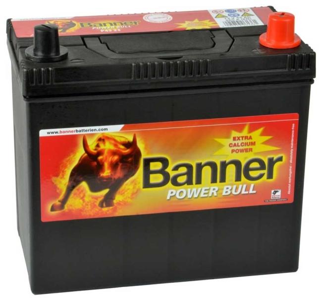 Banner Power Bull 45AH 390A right+ Asia (P45 23) (Acumulator auto) - Preturi