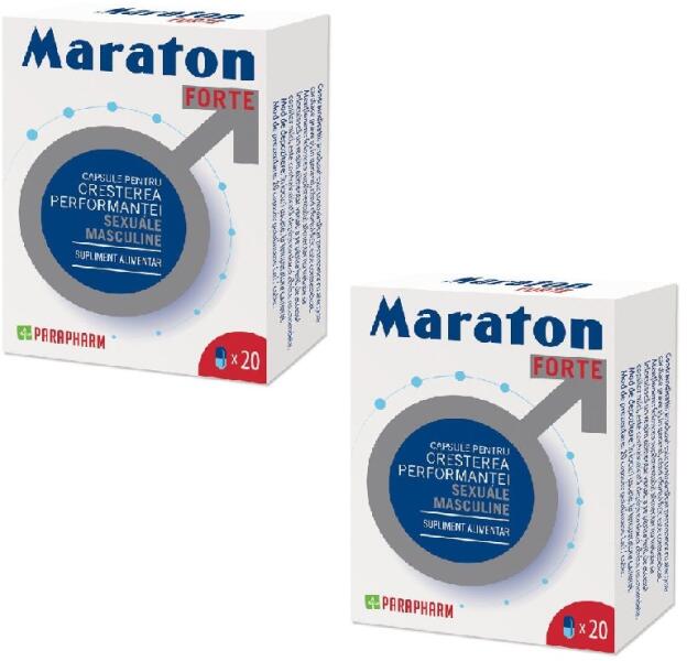 Parapharm Maraton Forte Pachet 2 cutii cu 20 capsule Parapharm (Suplimente  nutritive) - Preturi