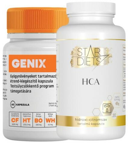 Vásárlás: GENIX + HCA fogyókúrát segítő kapszula 60+60 db  Táplálékkiegészítő árak összehasonlítása, HCA fogyókúrát segítő kapszula 60  60 db boltok