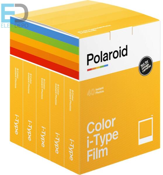 Polaroid Originals I-Type Color 5-Pack ( 5 x 8 ) színes instant film Party  Starter fotópapír vásárlás, olcsó Polaroid Originals I-Type Color 5-Pack (  5 x 8 ) színes instant film Party Starter árak, fotopapír akciók