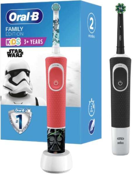 Oral-B Vitality Pro D103 + Kids D100 Star Wars (10PO010386) elektromos  fogkefe vásárlás, olcsó Oral-B Vitality Pro D103 + Kids D100 Star Wars  (10PO010386) elektromos fogkefe árak, akciók