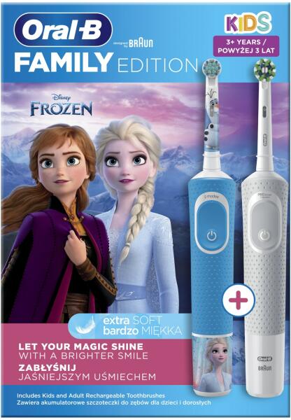 Oral-B Vitality Pro D103 + Kids D100 3 Frozen elektromos fogkefe vásárlás,  olcsó Oral-B Vitality Pro D103 + Kids D100 3 Frozen elektromos fogkefe  árak, akciók