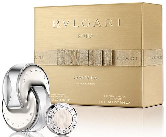 Bvlgari Set cadou Bvlgari Omnia Crystalline, apa de toaleta 65ml + parfum  solid 1g, Femei (Pachete de cadouri) - Preturi