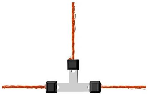 Vezeték-T-összekötő Litzclip® Nemesacél