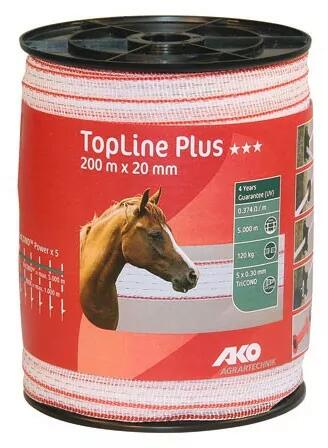 TopLine plus villanypásztor szalag 20 mm 200 m TriCond