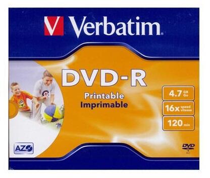 Verbatim DVD-R írható DVD lemez 4, 7GB matt nyomtatható normál tok (43521)  (43521) írható CD, DVD vásárlás, olcsó Verbatim DVD-R írható DVD lemez 4,  7GB matt nyomtatható normál tok (43521) (43521) írható