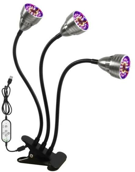 Vásárlás: Növény nevelő lámpa csíptethető, USB, fényerő szabályozós, teljes  spektrumú (3 fej) Asztali lámpa árak összehasonlítása, Növény nevelő lámpa  csíptethető USB fényerő szabályozós teljes spektrumú 3 fej boltok