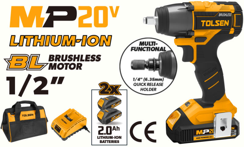 TOLSEN TOOLS 87258 (Masina de insurubat cu impact) - Preturi
