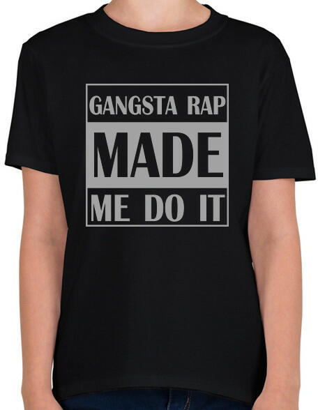 Vásárlás: printfashion Gangsta rap - Gyerek póló - Fekete Gyerek póló árak  összehasonlítása, Gangsta rap Gyerek póló Fekete boltok