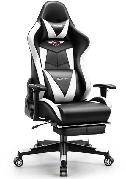 Vásárlás: Astrum eSPORT gamer szék, behúzható lábtartó, állítható kartámasz,  dönthető háttámla, masszázs funkció fekete - fehér Gamer szék árak  összehasonlítása, eSPORT gamer szék behúzható lábtartó állítható kartámasz  dönthető háttámla masszázs ...