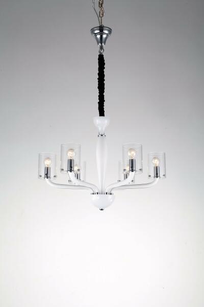 Vásárlás: F.A.N. Europe Lighting I-AURORA-6 BCO | Aurora-FE Faneurope  csillár lámpa Luce Ambiente Design 6x E14 fényes fehér, króm, átlátszó  (I-AURORA-6 BCO) Fali- és mennyezeti lámpa, csillár árak összehasonlítása,  I AURORA 6