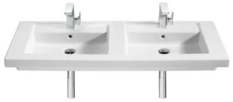 Prisma Double 120x45 cm white (A327540000)