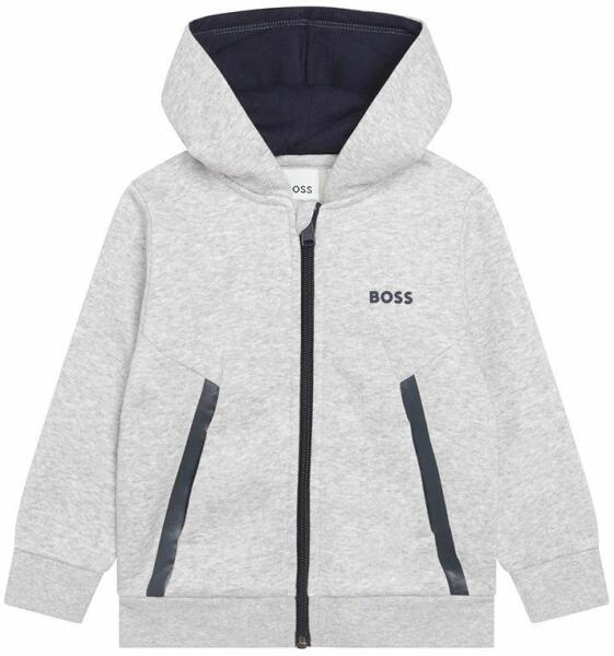HUGO BOSS Детски суичър boss в сиво с изчистен дизайн (j05976.74.81.b)  Детски пуловери, жилетки Цени, оферти и мнения, списък с магазини, евтино  HUGO BOSS Детски суичър boss в сиво с изчистен дизайн (
