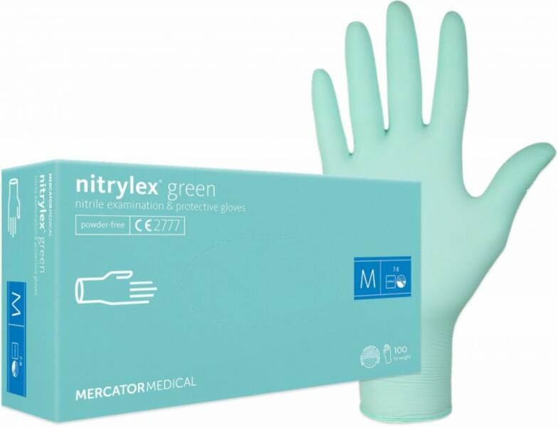 Vásárlás: Mercator Medical NITRYLEX eldobható nitril orvosi kesztyű ZÖLD  100 db XL Munkavédelmi kesztyű árak összehasonlítása,  NITRYLEXeldobhatónitrilorvosikesztyűZÖLD100dbXL boltok