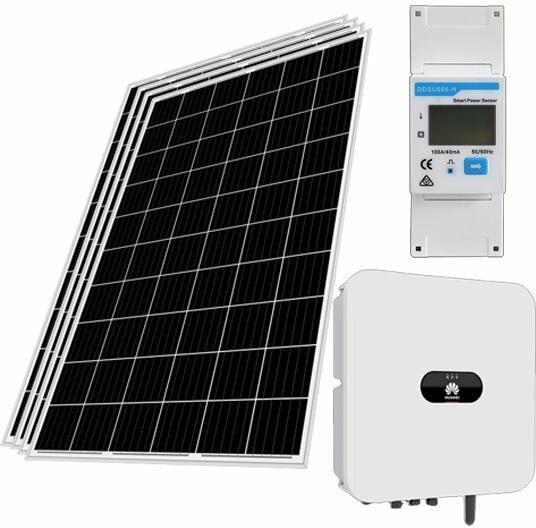 Ferroli Kit fotovoltaic ON-GRID 5KWp monofazat cu 12 panouri 450Wp ECOSOLE  PV MONOCRISTALIN+ INVERTOR 5.5KVA SUN2000-5KTL-L1 HUAWEI+ CONTOR MONOFAZAT  DDSU666-H HUAWEI + sistem montaj acoperis tabla/tigla FERR (Sistem solar) -  Preturi