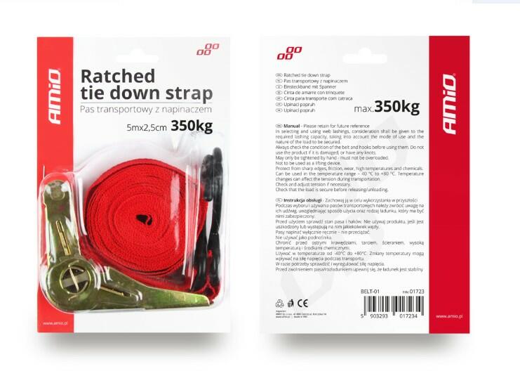 spanifer racsnis kampós 350kg 5m BELT-01 (01723)