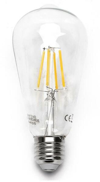 B. V. LED Izzó ST64 E27/8W/230V 2700K - Aigostar AI0135 (AI0135)