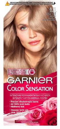 Garnier Color Sensation боя за коса 40 ml за жени 8, 11 Pearl Blonde Бои за  коса, оцветители за коса Цени, оферти и мнения, списък с магазини, евтино  Garnier Color Sensation боя