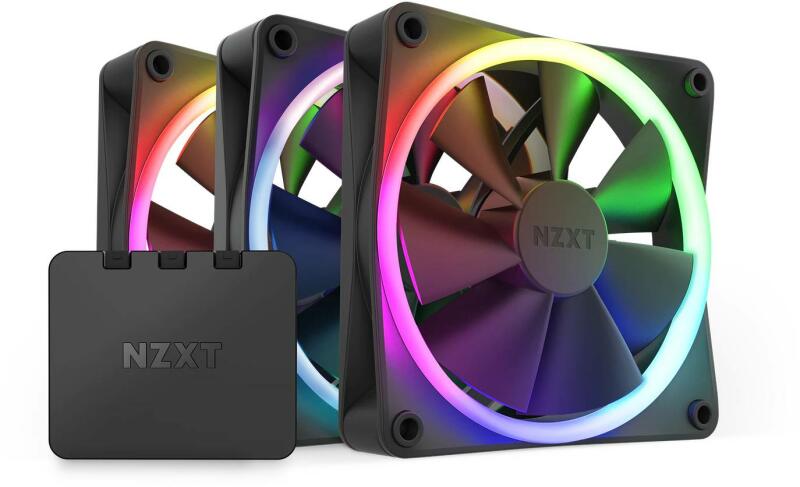 F120 RGB black 3-pack (NZXT-FAN-RF-R12TF-B1)