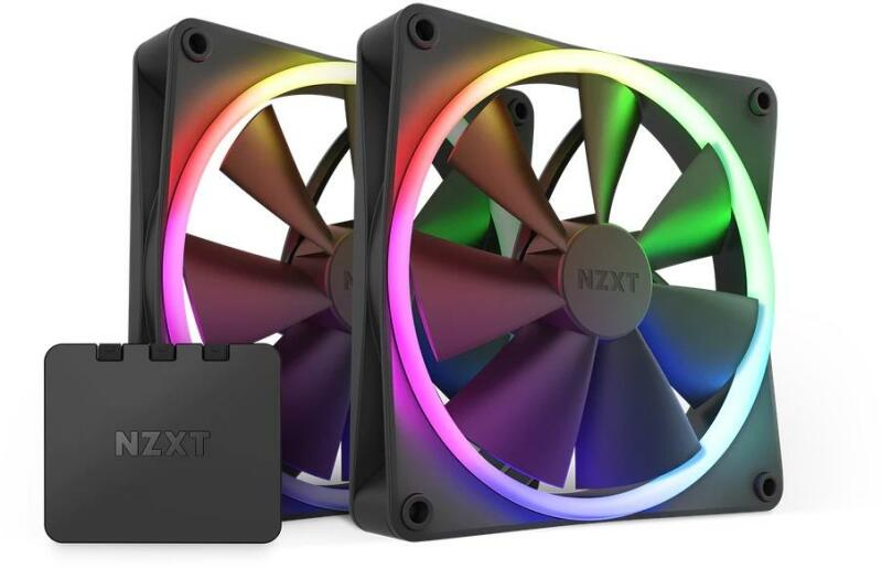 F140 RGB black 2-pack (NZXT-FAN-RF-R14DF-B1)