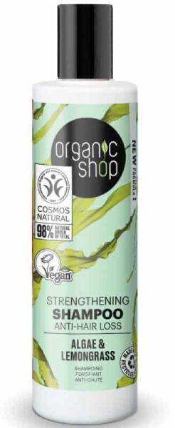 Vásárlás: Organic Shop Erősítő és hajhullás elleni sampon algával és  citromfűvel 280 ml Sampon árak összehasonlítása,  Erősítőéshajhullásellenisamponalgávaléscitromfűvel280ml boltok