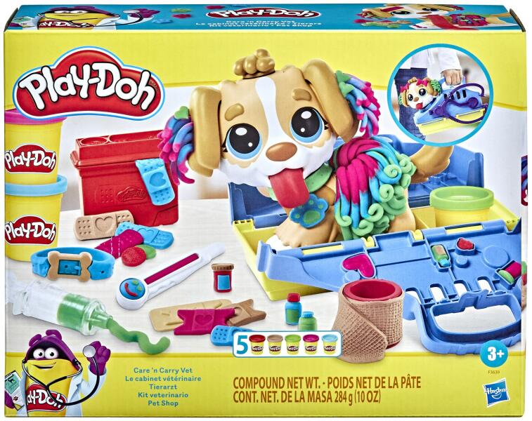Play-Doh Care 'n Carry Vet - állatorvos gyurma szett (F3639)