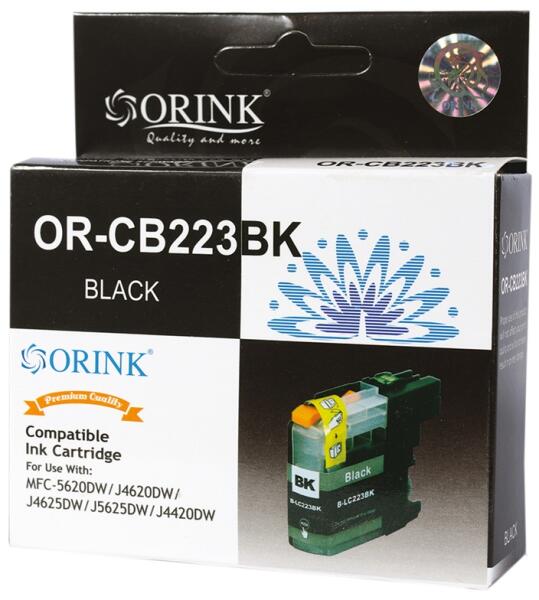 Brother LC223XL ink cartridge black ORINK 