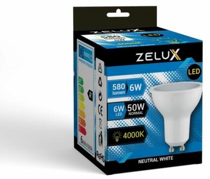 Led Spot Gu10 6W 4000K - lumino