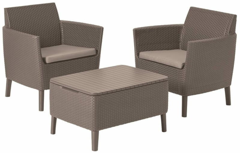 Salemo Balcony műrattan szett cappuccino 253202