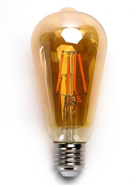 B. V. LED Izzó ST64 E27/8W/230V 2200K - Aigostar AI0127 (AI0127)
